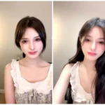 Petite Japanese Girl with Lace Bra Rides Pink Vibrator in Bedroom