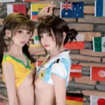 asian soccer bikini girls