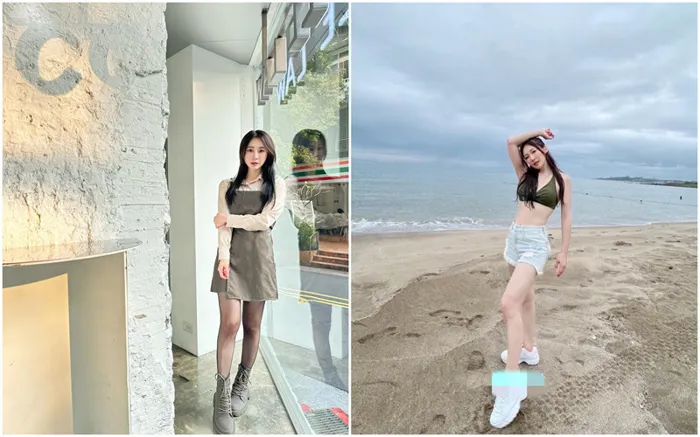 Petite Japanese Dildo Solo Session with Bangs on White Bed in Sheer Dress & Bikini 5 petite japanese dildo