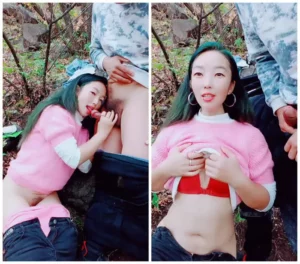 Petite Japanese Girls with Pink Socks Get Fucked Outdoors in Park – Long-Haired & Short-Haired Asian Lesbians