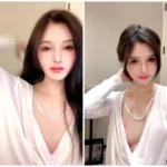 asian woman lingerie bedroom