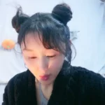 asian slender breasts touch