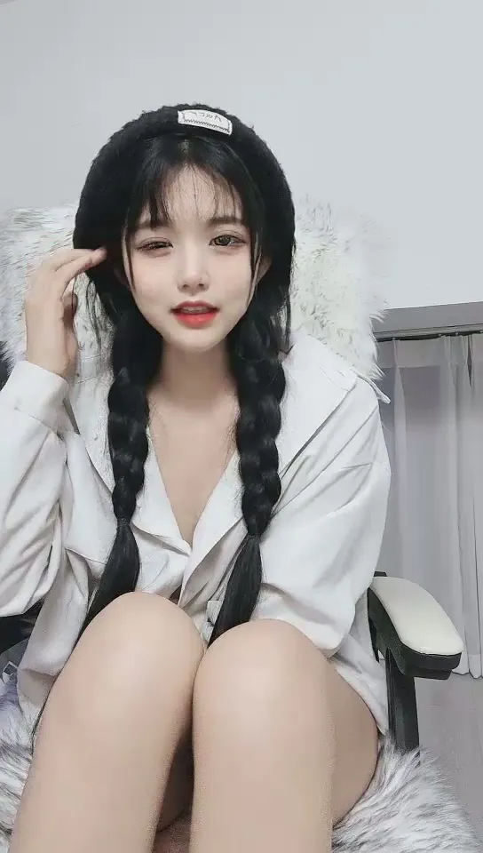 Petite Asian Girl Braids Rides Dildo in Cozy Bedroom 5 petite asian girl braids