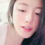 Petite Japanese Girl with Long Black Hair Rides Pink Vibrator Solo