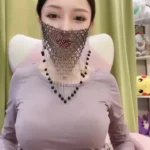 asian woman weighing scale