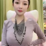 asian woman weighing scale