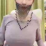 asian woman weighing scale