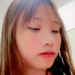 petite Japanese girl with lace bra