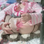 Petite Japanese Girl Fucks Pink Vibrator in Ruffled Lingerie Bedroom Solo Pigtails 9 pink lingerie vibrator play