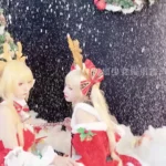 blonde santa lingerie