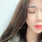 asian girl red dress