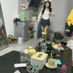 Chinese Tattooed Girl Rides Dildo