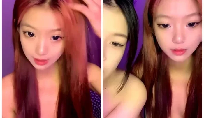 Screenshot 1 from First-Time Asian Face Reveal — Lingerie Solo Toy Play with Dildo