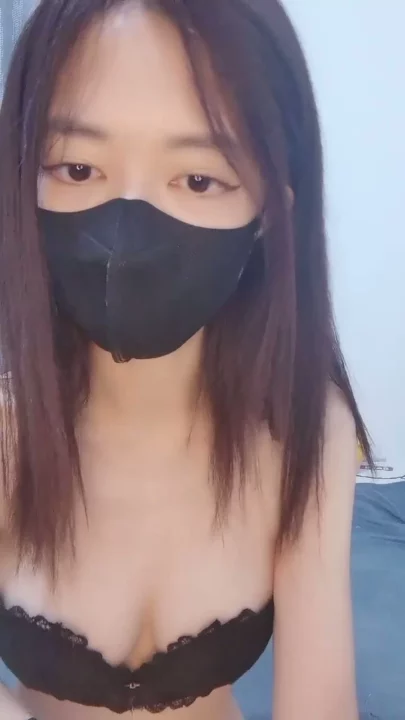 Screenshot 4 from Masked Japanese Amateur Teases in Lingerie — Intimate Self-Pleasure Session