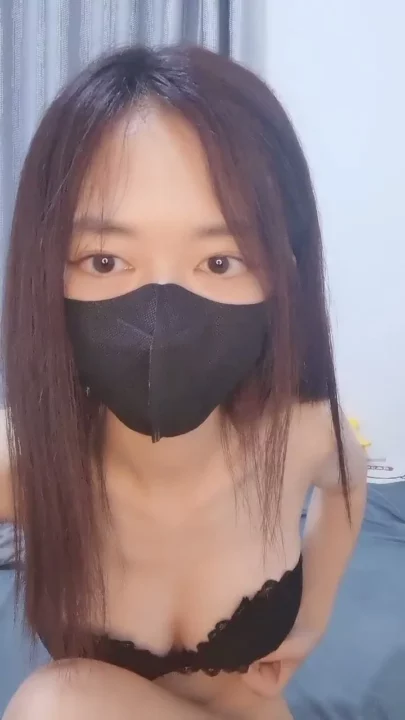 Screenshot 7 from Masked Japanese Amateur Teases in Lingerie — Intimate Self-Pleasure Session