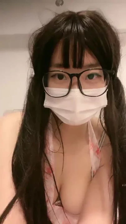 Screenshot 4 from Glasses Twin-Tail Amateur in Lingerie — Japanese POV Masturbation Scene
