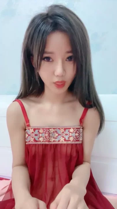 Screenshot 6 from Uncensored East Asian Beauty in Red Lingerie — Solo Bedroom Masturbation