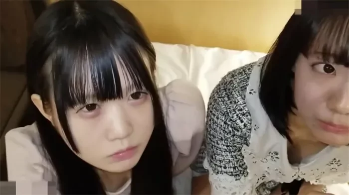 Play video: Dual Face-Shown Asian Amateur Threesome — Shaved Creampie Action