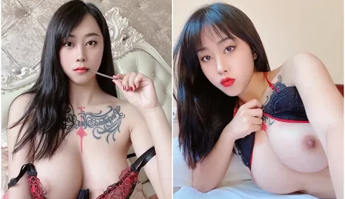 Screenshot 1 from Tattooed Asian Beauty Bobo in Lingerie — D-Cup Amateur POV Scene