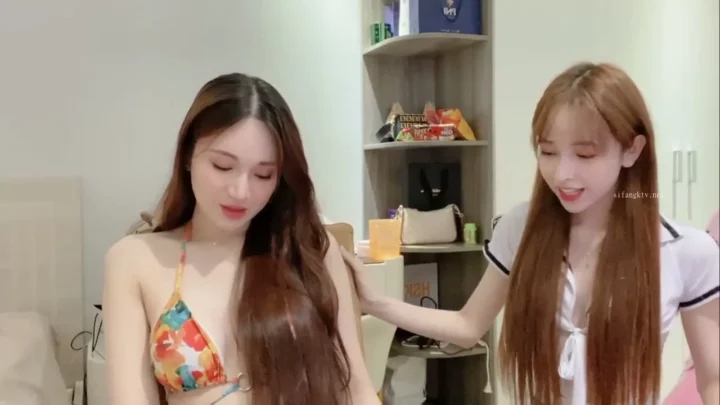 Screenshot 8 from Live Japanese Lesbian Pair — Natural B-Cup Bodies Tease and Touch in Uncensored Stream [Anna102]