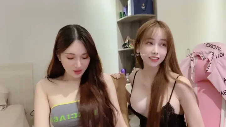 Screenshot 10 from Live Japanese Lesbian Pair — Natural B-Cup Bodies Tease and Touch in Uncensored Stream [Anna102]