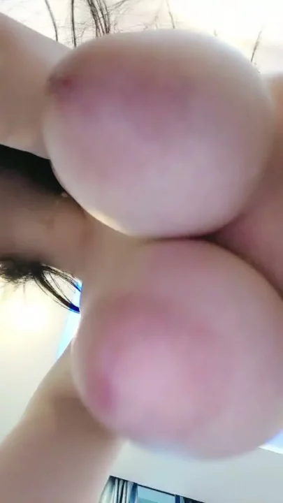 Screenshot 1 from Petite Asian Teen with D-Cups Plays with Shaved Pussy in Raw POV Clip