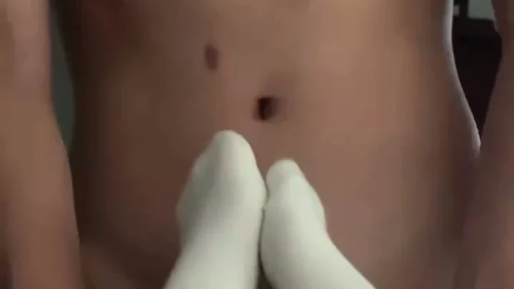 Screenshot 10 from East Asian Amateur Leaked POV — Stockings & Shaved Pussy Creampie in Bed