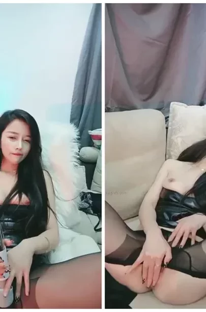 Screenshot 18 from POV Asian Amateur — Slim Girl in Lingerie & Stockings Uses Vibrator Solo