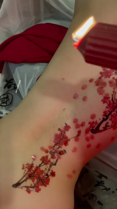 Screenshot 37 from Exclusive Xie Xiao’an Shoot — Red Liquid Seduction with Cumshot Climax