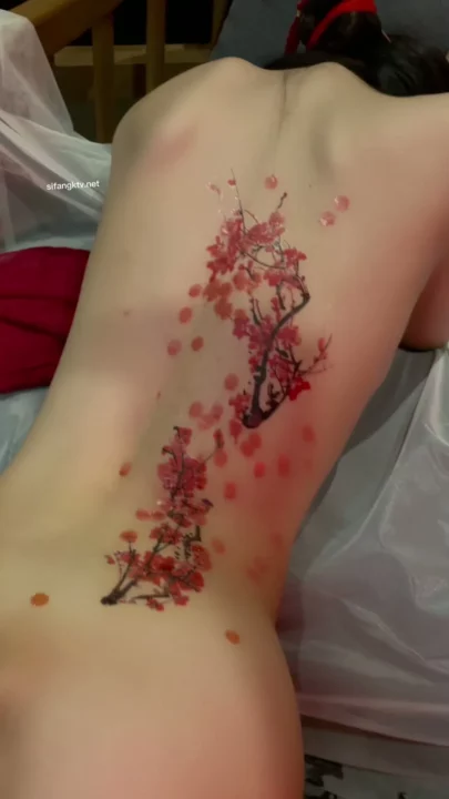 Screenshot 38 from Exclusive Xie Xiao’an Shoot — Red Liquid Seduction with Cumshot Climax