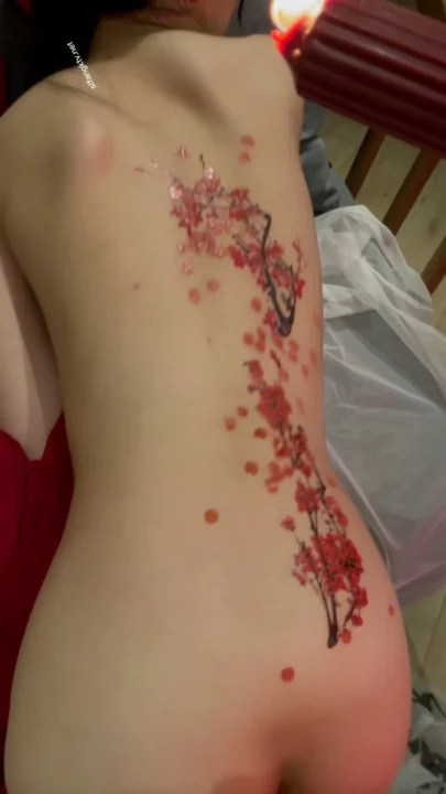 Screenshot 39 from Exclusive Xie Xiao’an Shoot — Red Liquid Seduction with Cumshot Climax