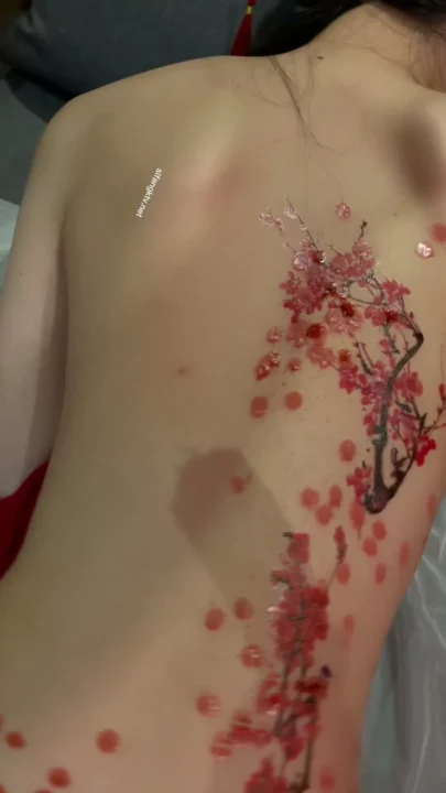 Screenshot 40 from Exclusive Xie Xiao’an Shoot — Red Liquid Seduction with Cumshot Climax
