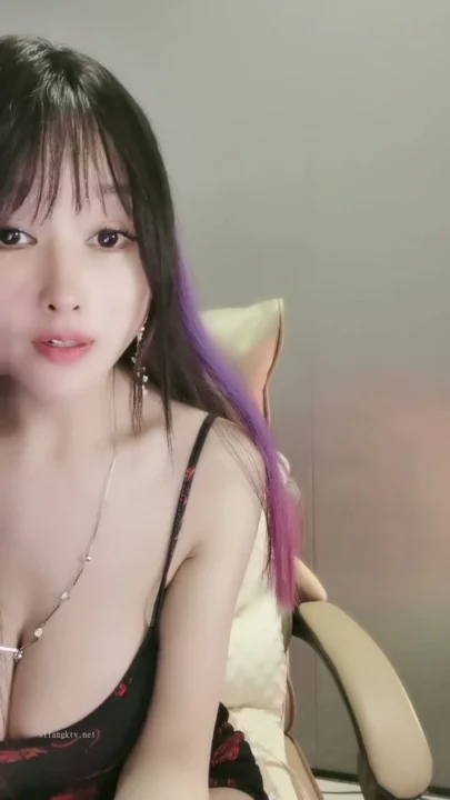 Screenshot 14 from Solo Asian Amateur — Purple-Haired Model in Sheer Lingerie