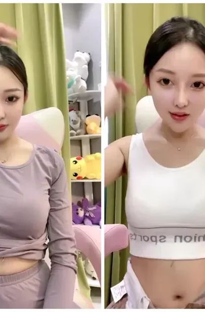 East Asian Model in Lavender Sportswear — Solo Amateur Session のスクリーンショット 17