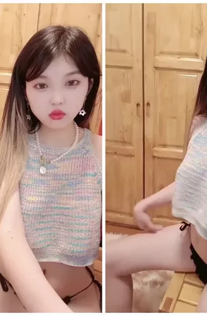 Screenshot 25 from Petite Asian Beauty in Rainbow Top — Solo Masturbation Debut with Beibei