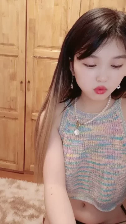 Screenshot 8 from Petite Asian Beauty in Rainbow Top — Solo Masturbation Debut with Beibei