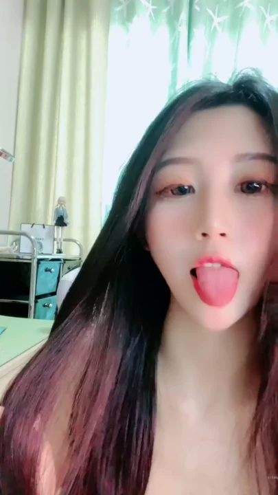 Screenshot 19 from Qi Qi’s Solo Session — Pink Lingerie and Fishnets Highlight Her All-Natural Appeal
