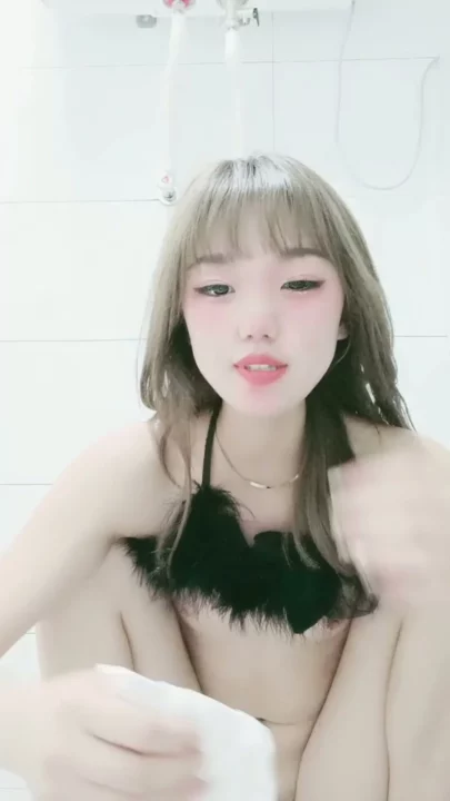 Screenshot 2 from Asian Amateur Solo — Mimi Fingers Wet Pussy in Lingerie