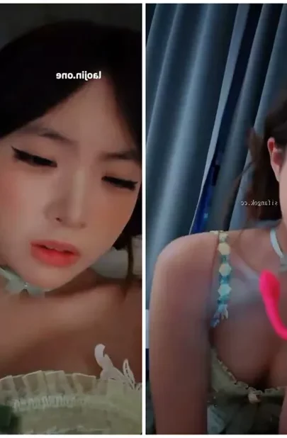 Screenshot 17 from Solo Sensation: Petite Asian Beauty in Green Lace Tease