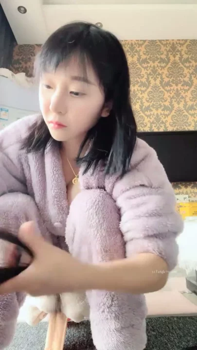 Screenshot 1 from East Asian Solo Tease — Lingerie & Bunny Ears Cosplay Session