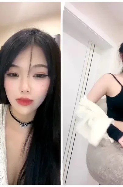 Screenshot 17 from Lingerie Solo Session — Asian Amateur Tease with Face Reveal and Choker