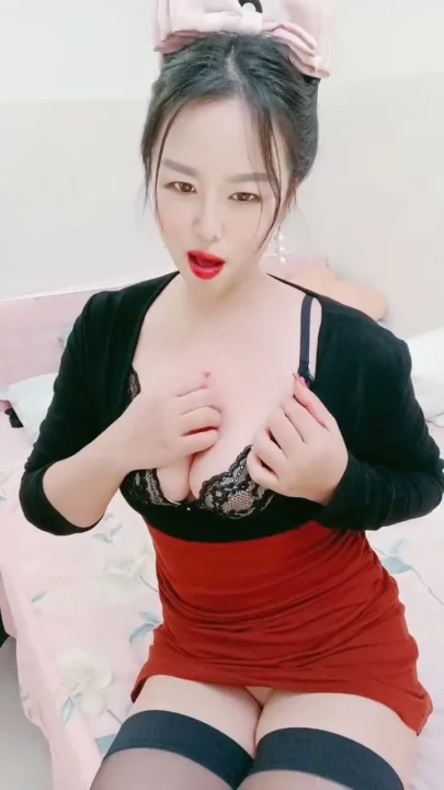 Screenshot 1 from Uncensored Asian Escort Threesome — Busty Blonde in Lingerie and Stockings
