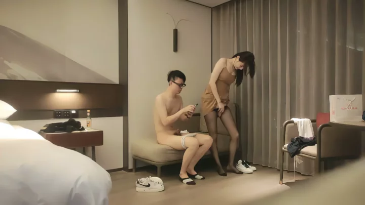 Screenshot 3 from Slender Asian Escort in Stockings — Intimate POV Hotel Hookup
