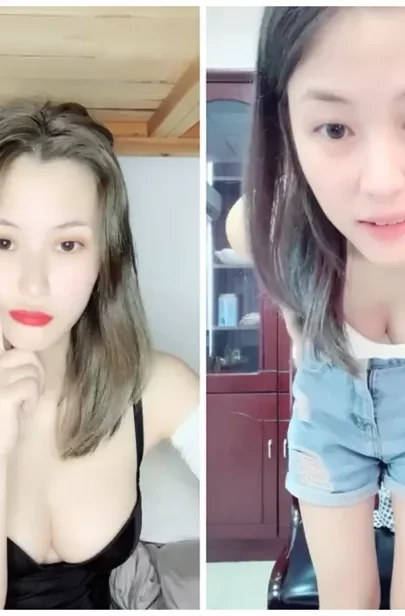 Screenshot 41 from Explicit Asian Cam Girl Teases in Cherry Lingerie — Shaved Pussy Solo