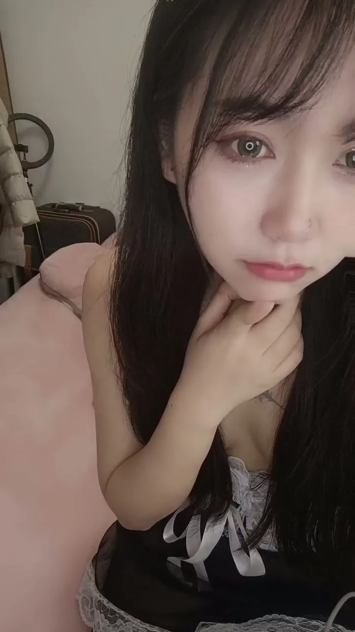 Play video: Petite Asian Maid in Thigh-Highs — Uncensored Livestream Dildo POV