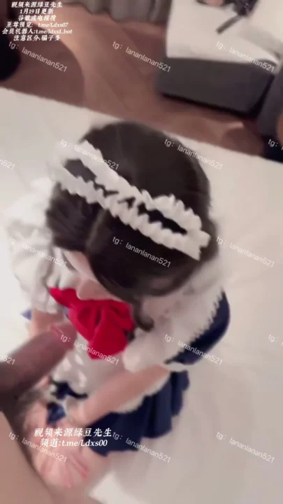 Screenshot 1 from Petite Japanese Maid Deepthroats and Takes Creampie — Raw POV Action