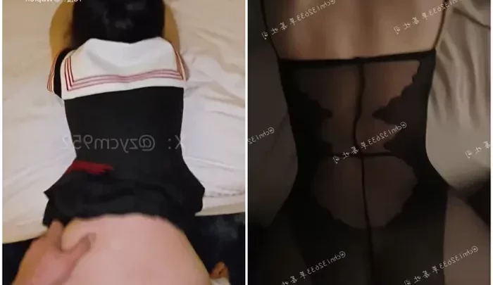 Screenshot 2 from Exotic Red Lantern Courtyard Threesome — Petite Asian Cosplay Escort in Fox Ears