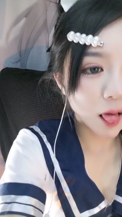 Screenshot 7 from Uniformed Asian Schoolgirl Solo — Blindfolded Dildo Play with Shaved Pussy
