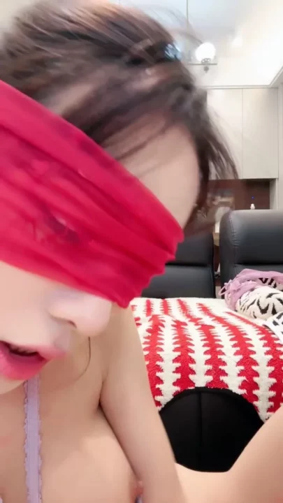 Screenshot 2 from FC2 Amateur POV: Blindfolded Asian BJ Leads to Messy Creampie Finish