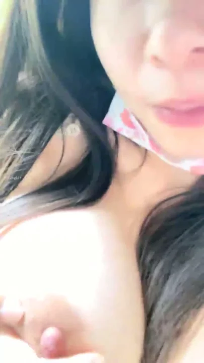 Screenshot 2 from Uncensored POV Masturbation with Japanese Amateur and Her Dildo — Big Natural Breasts
